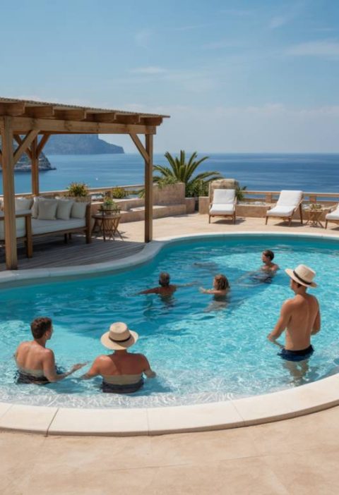 Créer une piscine en béton avec plage immergée : esthétique, confort et techniques de réalisation