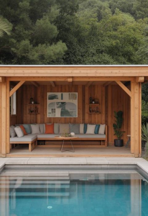 Pool house en béton : idées d’aménagement, intégration au jardin et conseils de construction