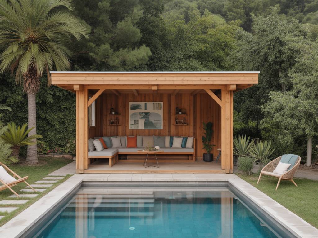 Pool house en béton : idées d’aménagement, intégration au jardin et conseils de construction